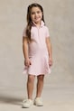 Polo Ralph Lauren sukienka dziecięca z elastanem różowy 312698754082