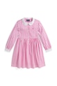 Polo Ralph Lauren sukienka bawełniana dziecięca wzorzyste różowy 312A95899001