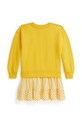 Dječja pamučna haljina Polo Ralph Lauren 312A96138002 zlatna SS26