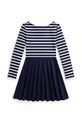 Παιδικό φόρεμα Polo Ralph Lauren 313A96139003 σκούρο μπλε SS26