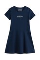 Tommy Hilfiger sukienka bawełniana dziecięca KG0KG09284.104.122.PPY2 granatowy SS26