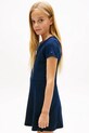 Tommy Hilfiger sukienka bawełniana dziecięca granatowy KG0KG09284.104.122.PPY2