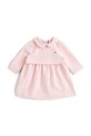 Tommy Hilfiger sukienka niemowlęca z elastanem różowy KN0KN01972.PPY2
