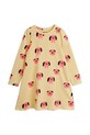 Mini Rodini sukienka dziecięca Doggies 26150103 żółty SS26