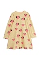 Dziewczynka Mini Rodini sukienka dziecięca Doggies 26150103 żółty