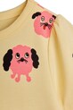 Mini Rodini sukienka dziecięca Doggies żółty 26150103