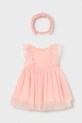 Mayoral sukienka dziecięca rozkloszowany różowy 1905.4A.Baby.PPY2