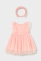 Mayoral sukienka dziecięca rozkloszowany różowy 1905.4A.Baby.PPY2