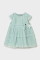 Mayoral sukienka dziecięca rozkloszowany turkusowy 1908.4B.Baby.PPY2