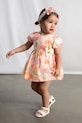 Dievčenské ľanové šaty Mayoral kvetinový ružová 1909.4B.Baby.PPY2