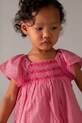 Mayoral sukienka bawełniana dziecięca 1912.4D.Baby.PPY2 różowy