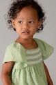 Mayoral sukienka bawełniana dziecięca 1912.4D.Baby.PPY2 zielony