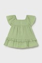 Dziewczynka Mayoral sukienka bawełniana dziecięca 1912.4D.Baby.PPY2 zielony
