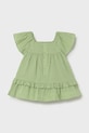 Dziewczynka Mayoral sukienka bawełniana dziecięca 1912.4D.Baby.PPY2 zielony