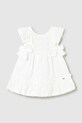 Mayoral vestito di cotone bambina 1915.4D.Baby.PPY2 bianco SS26