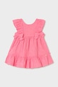 Mayoral sukienka bawełniana dziecięca bawełna różowy 1915.4D.Baby.PPY2