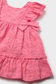Dziewczynka Mayoral sukienka bawełniana dziecięca 1915.4D.Baby.PPY2 różowy