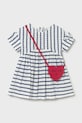 Βρεφικό βαμβακερό φόρεμα Mayoral ρίγες μπλε 1919.4F.Baby.PPY2