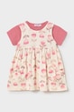 Mayoral sukienka i t-shirt wzorzyste różowy 1922.4H.Baby.PPY2