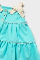 Dziewczynka Mayoral sukienka bawełniana dziecięca 1924.4J.Baby.PPY2 turkusowy