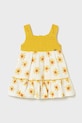 Mayoral sukienka dziecięca rozkloszowany żółty 1926.4K.Baby.PPY2