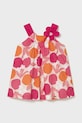 Dievčenské bavlnené šaty Mayoral 1991.4D.Baby.PPY2 ružová SS26