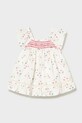 Mayoral sukienka bawełniana dziecięca wzorzyste biały 1992.4E.Baby.PPY2