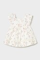 Mayoral sukienka bawełniana dziecięca 1992.4E.Baby.PPY2 biały SS26