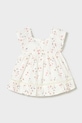 Mayoral sukienka bawełniana dziecięca 1992.4E.Baby.PPY2 biały SS26