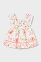 Mayoral sukienka bawełniana dziecięca wzorzyste biały 1992.4E.Baby.PPY2