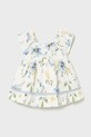 Dziewczynka Mayoral sukienka bawełniana dziecięca 1992.4E.Baby.PPY2 biały