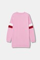 Guess sukienka bawełniana dziecięca J6RK01.KAD74.PPY2 różowy SS26