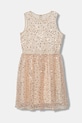 Guess sukienka dziecięca aplikacja beżowy J6RK25.KCLM0.PPY2