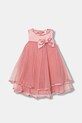Guess sukienka dziecięca rozkloszowany różowy J6RK33.WM330.PPY2