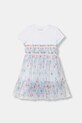 Guess sukienka dziecięca wzorzyste niebieski K6RK10.K6YW0.PPY2