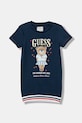 Guess sukienka bawełniana dziecięca nadruk granatowy K6RK11.KAD74.PPY2
