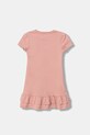 Guess sukienka bawełniana dziecięca K6RK13.KA6W4.PPY2 różowy SS26