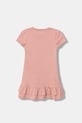 Guess sukienka bawełniana dziecięca K6RK13.KA6W4.PPY2 różowy SS26