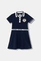 Guess sukienka letnia bawełniana z elastanem granatowy K6RK14.K7064.PPY2