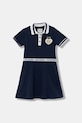Guess sukienka letnia bawełniana z elastanem granatowy K6RK14.K7064.PPY2