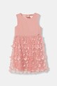 Guess sukienka dziecięca rozkloszowany różowy K6RK21.KAUH0.PPY2