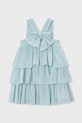 Mayoral sukienka dziecięca rozkloszowany niebieski 3912.6A.Mini.PPY2