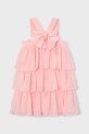 Dječja haljina Mayoral mini roza 3912.6A.Mini.PPY2