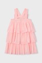 Dječja haljina Mayoral 3912.6A.Mini.PPY2 roza SS26
