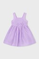 Mayoral rochie pentru copii cu in 3916.6B.Mini.PPY2 violet SS26
