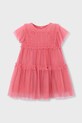 Dievčenské šaty Mayoral látka ružová 3917.6B.Mini.PPY2