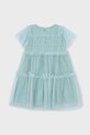 Mayoral vestito bambina 3917.6B.Mini.PPY2 turchese SS26
