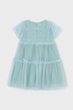 Mayoral vestito bambina 3917.6B.Mini.PPY2 turchese SS26