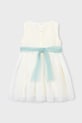Dziewczynka Mayoral sukienka dziecięca 3919.6B.Mini.PPY2 biały