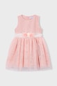 Mayoral sukienka dziecięca tkanina różowy 3919.6B.Mini.PPY2
